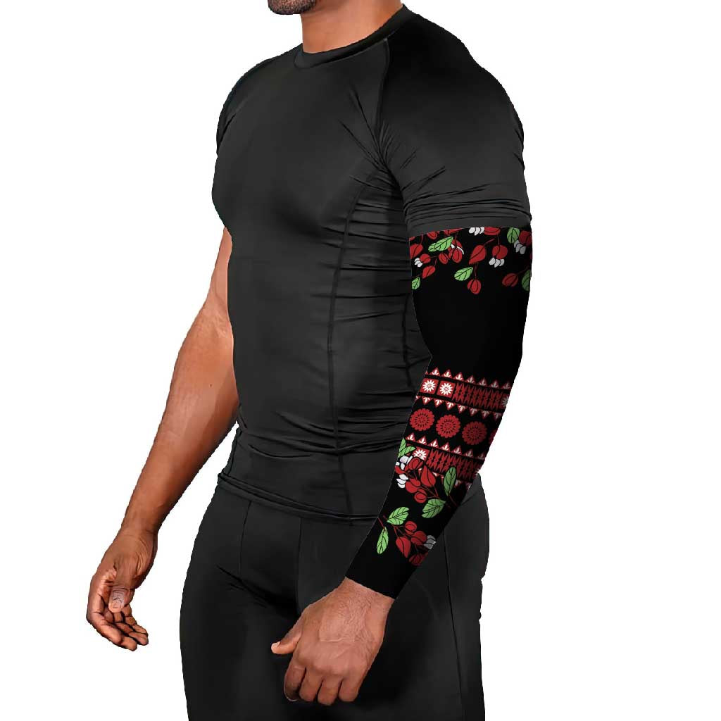 Fiji Masi Bula Tagimoucia Flowers Arm Sleeves - Polynesian Pride