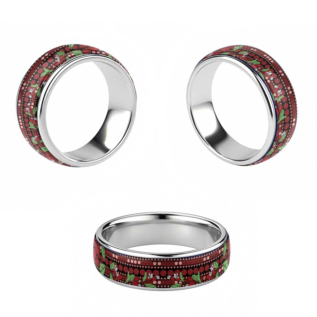 Fiji Masi Bula Tagimoucia Flowers Classic Ring - Polynesian Pride