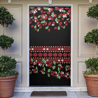 Fiji Masi Bula Tagimoucia Flowers Door Cover LT9 Red - Polynesian Pride