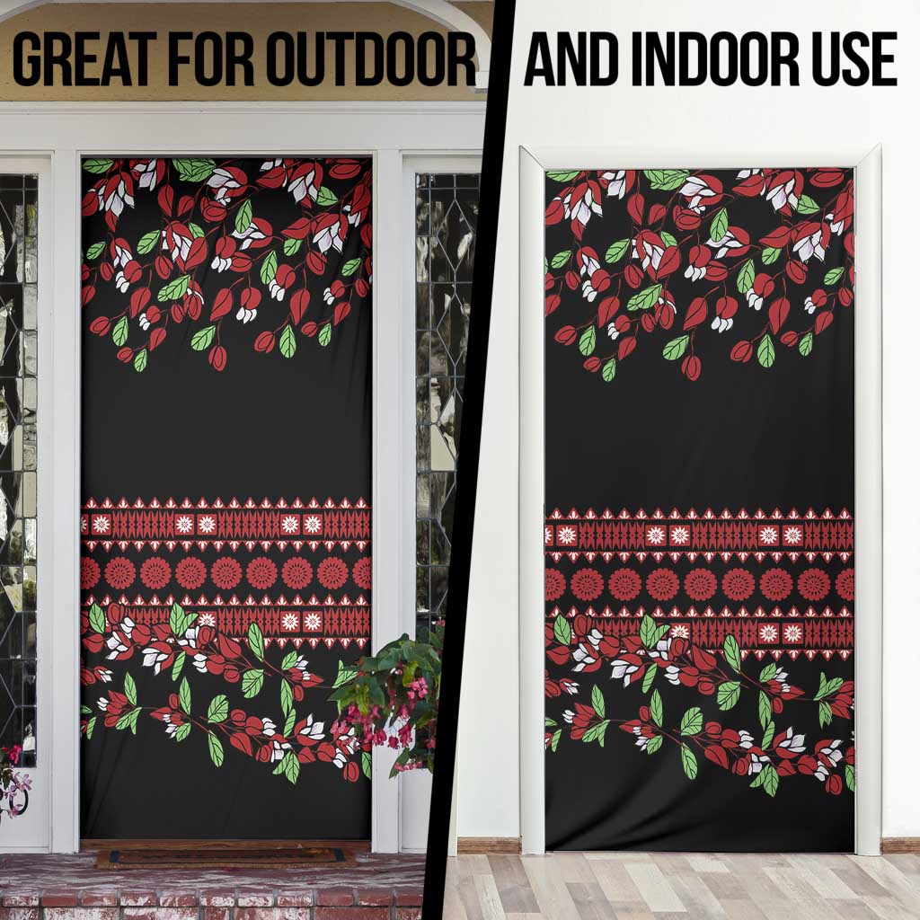 Fiji Masi Bula Tagimoucia Flowers Door Cover LT9 - Polynesian Pride