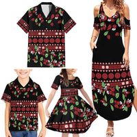 Fiji Masi Bula Tagimoucia Flowers Family Matching Summer Maxi Dress and Hawaiian Shirt LT9 - Polynesian Pride