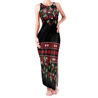 Fiji Masi Bula Tagimoucia Flowers Family Matching Tank Maxi Dress and Hawaiian Shirt LT9 Mom's Dress Red - Polynesian Pride