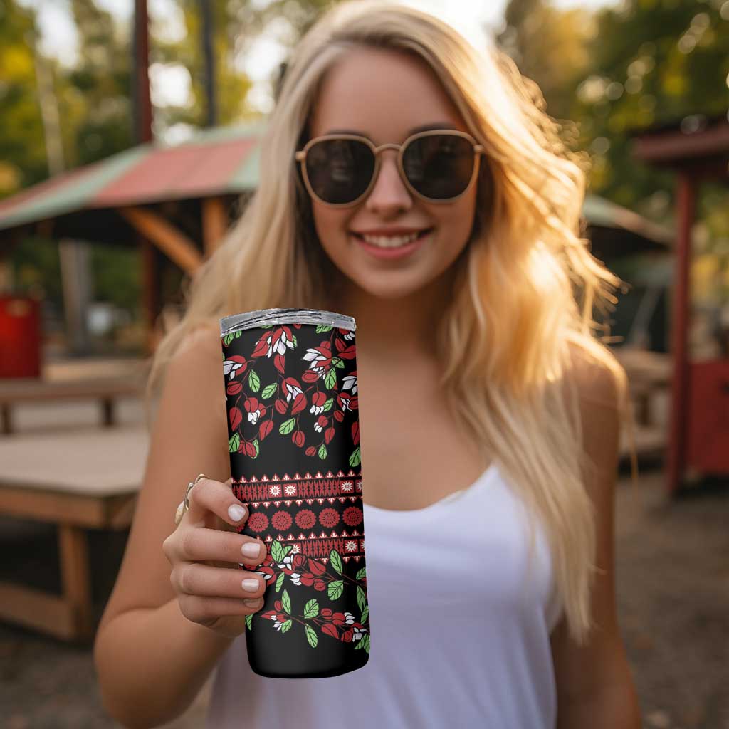 Fiji Masi Bula Tagimoucia Flowers Skinny Tumbler