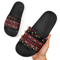 Fiji Masi Bula Tagimoucia Flowers Slide Sandals - Polynesian Pride