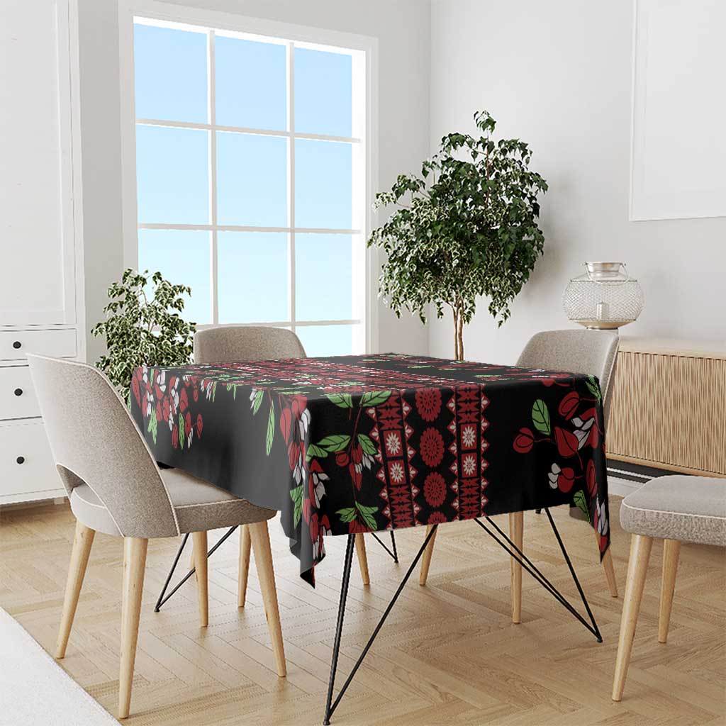 Fiji Masi Bula Tagimoucia Flowers Tablecloth