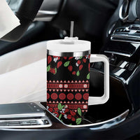 Fiji Masi Bula Tagimoucia Flowers Tumbler With Handle LT9 - Polynesian Pride