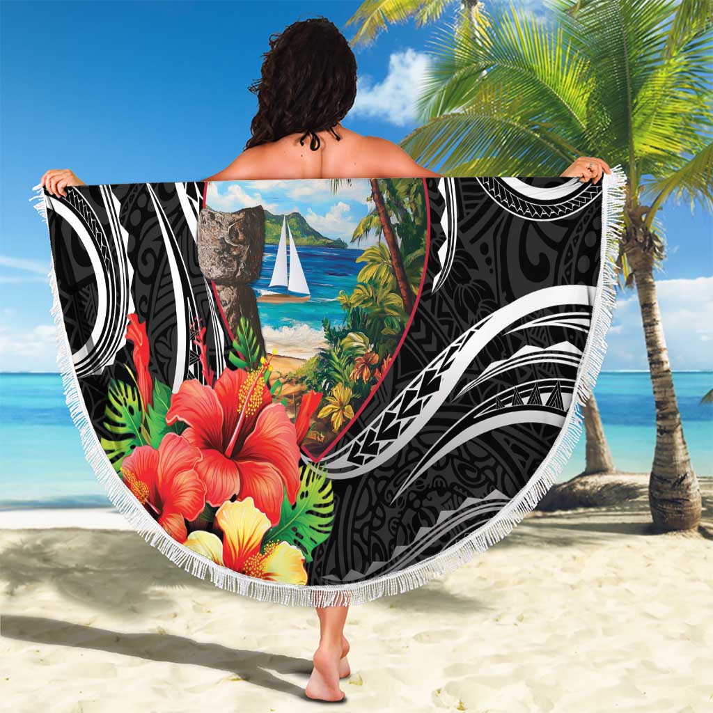 Hafa Adai Guam Beach Blanket Guahan Seal Chamorro Stones Tribal