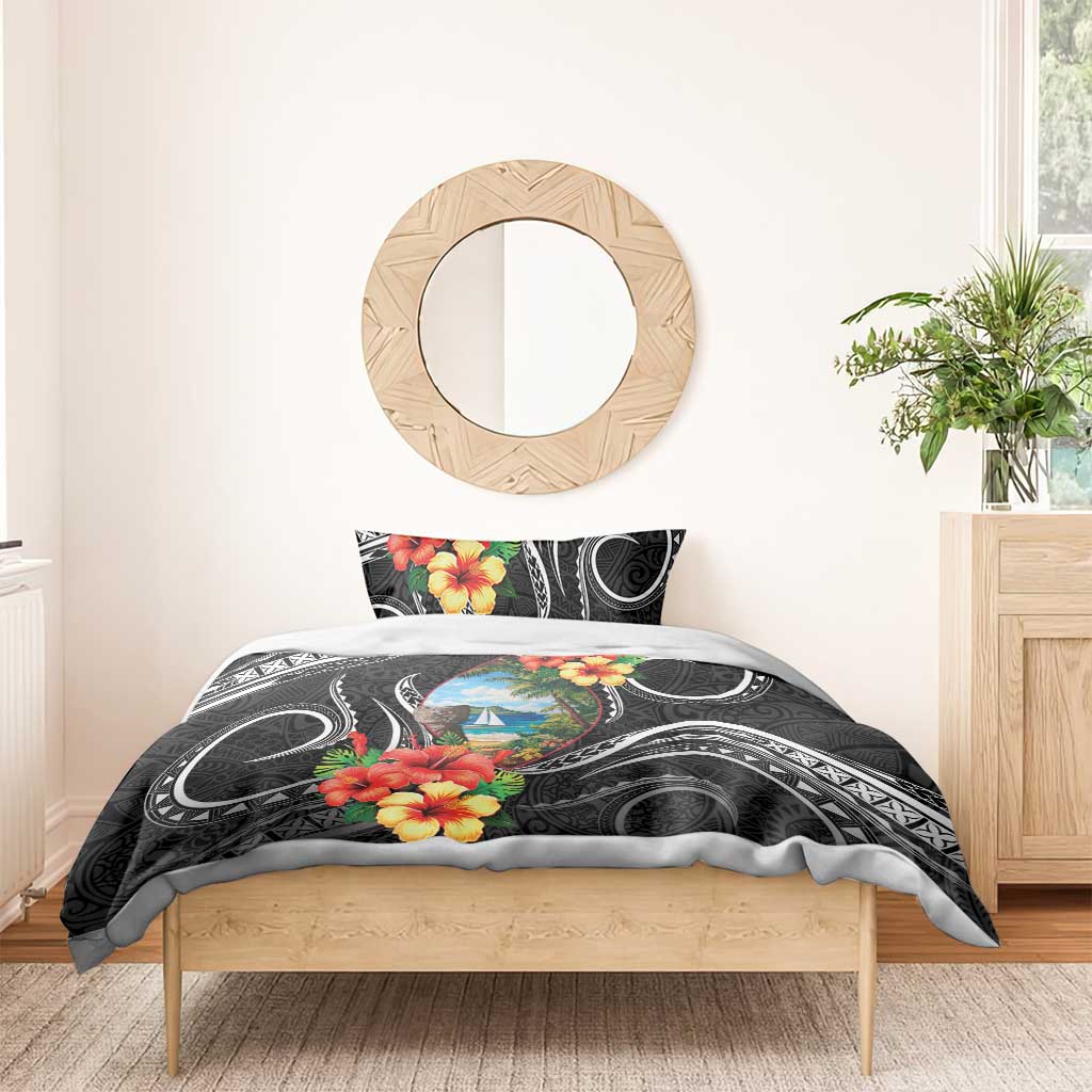 Hafa Adai Guam Bedding Set Guahan Seal Chamorro Stones Tribal
