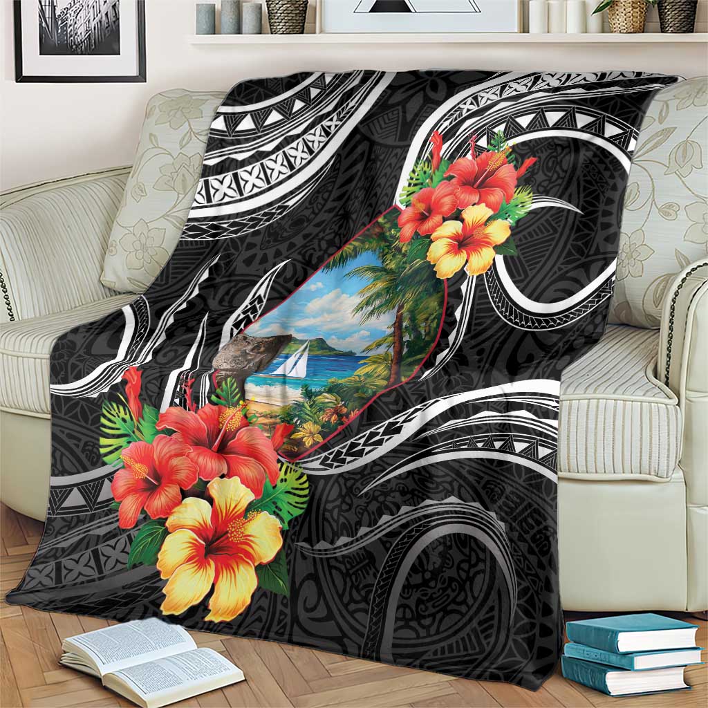 Hafa Adai Guam Blanket Guahan Seal Chamorro Stones Tribal