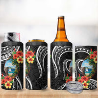 Hafa Adai Guam 4 in 1 Can Cooler Tumbler Guahan Seal Chamorro Stones Tribal LT9 - Polynesian Pride