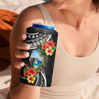 Hafa Adai Guam 4 in 1 Can Cooler Tumbler Guahan Seal Chamorro Stones Tribal LT9 - Polynesian Pride