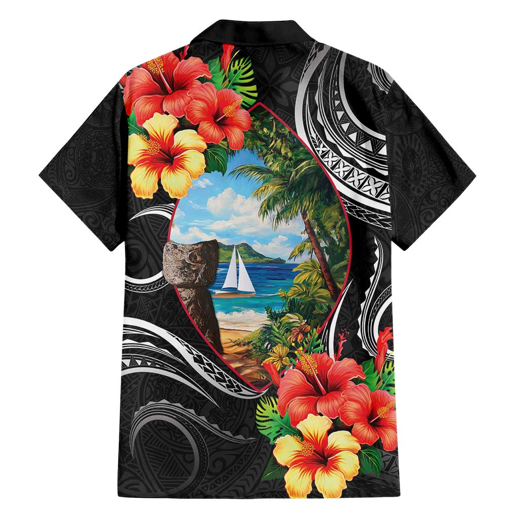 Hafa Adai Guam Family Matching Long Sleeve Bodycon Dress and Hawaiian Shirt Guahan Seal Chamorro Stones Tribal LT9 - Polynesian Pride