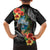 Hafa Adai Guam Family Matching Off Shoulder Maxi Dress and Hawaiian Shirt Guahan Seal Chamorro Stones Tribal