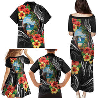 Hafa Adai Guam Family Matching Puletasi and Hawaiian Shirt Guahan Seal Chamorro Stones Tribal LT9 - Polynesian Pride