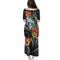 Hafa Adai Guam Family Matching Puletasi and Hawaiian Shirt Guahan Seal Chamorro Stones Tribal LT9 - Polynesian Pride