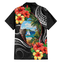 Hafa Adai Guam Family Matching Tank Maxi Dress and Hawaiian Shirt Guahan Seal Chamorro Stones Tribal LT9 - Polynesian Pride