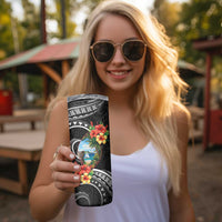 Hafa Adai Guam Skinny Tumbler Guahan Seal Chamorro Stones Tribal LT9 - Polynesian Pride