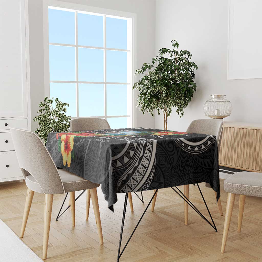 Hafa Adai Guam Tablecloth Guahan Seal Chamorro Stones Tribal