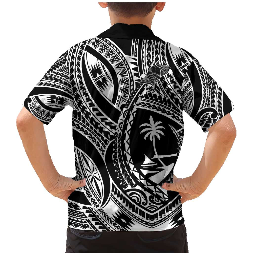 Hafa Adai Guam Inspired Tattoo Family Matching Mermaid Dress and Hawaiian Shirt LT9 - Polynesian Pride