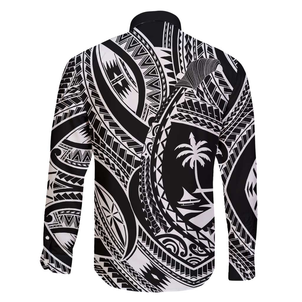 Hafa Adai Guam Inspired Tattoo Family Matching Off Shoulder Short Dress and Hawaiian Shirt LT9 - Polynesian Pride