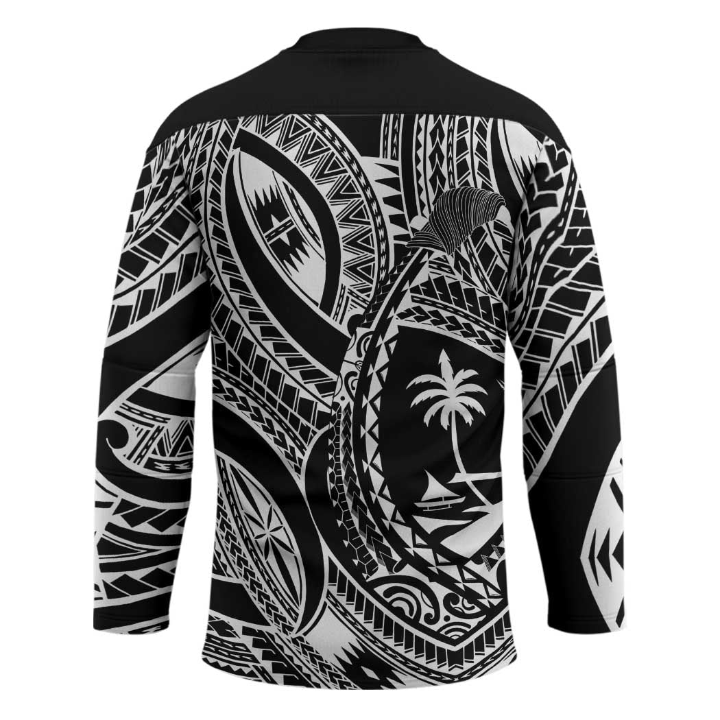 Hafa Adai Guam Inspired Tattoo Hockey Jersey - Polynesian Pride