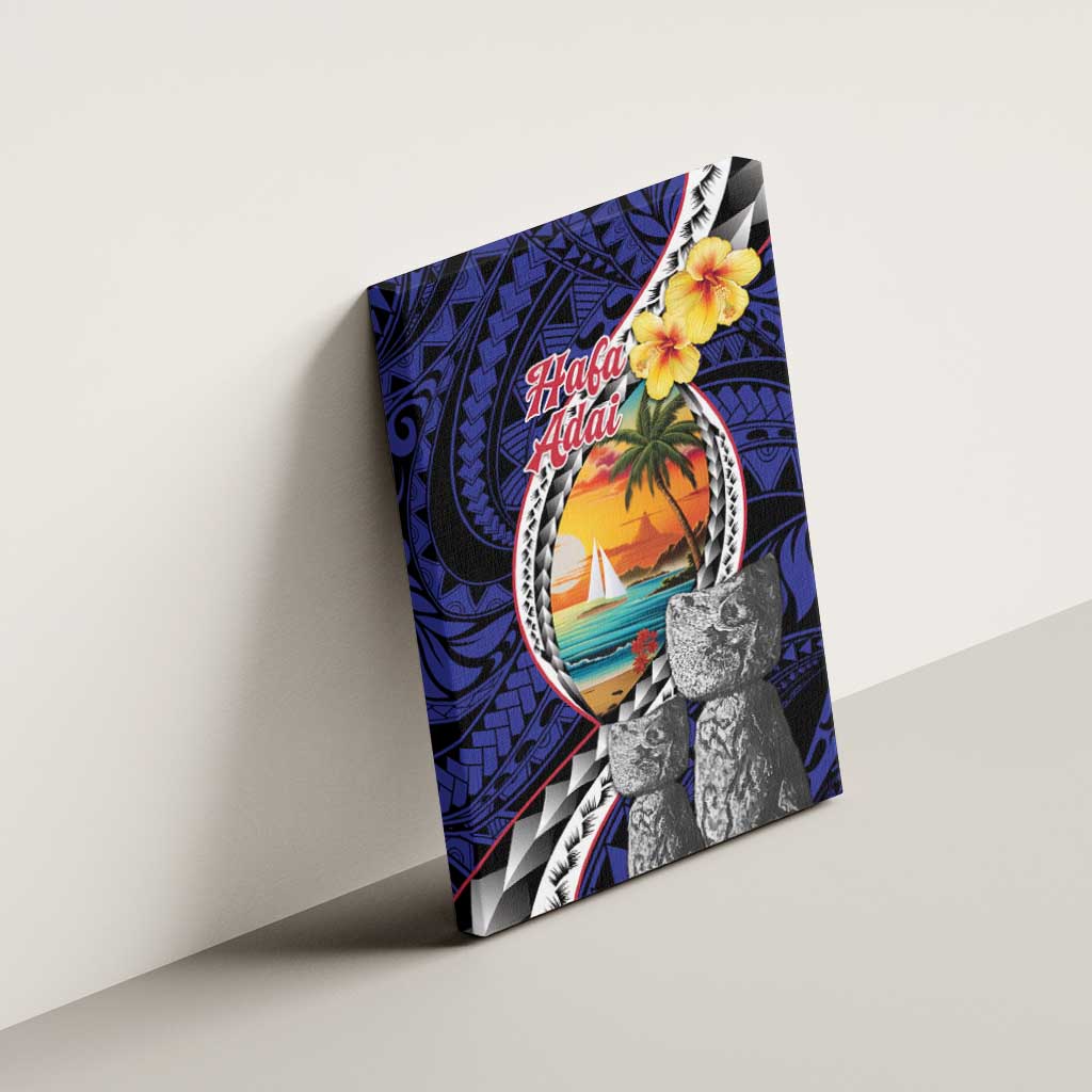 Hafa Adai Guam Seal Latte Stones Artwork Canvas Wall Art