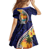 Hafa Adai Guam Seal Latte Stones Artwork Family Matching Off Shoulder Maxi Dress and Hawaiian Shirt LT9 - Polynesian Pride