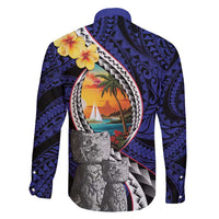 Hafa Adai Guam Seal Latte Stones Artwork Family Matching Summer Maxi Dress and Hawaiian Shirt LT9 - Polynesian Pride
