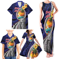 Hafa Adai Guam Seal Latte Stones Artwork Family Matching Tank Maxi Dress and Hawaiian Shirt LT9 - Polynesian Pride