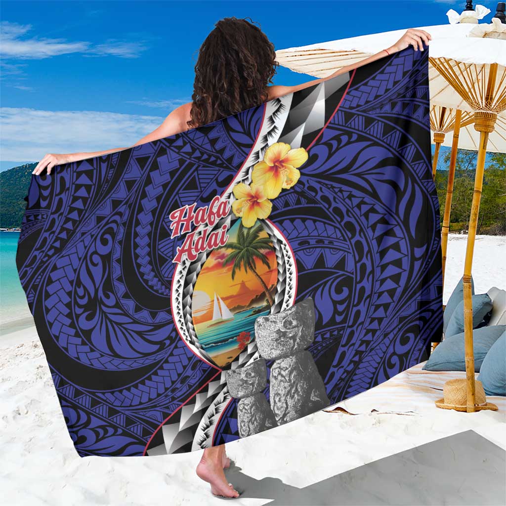 Hafa Adai Guam Seal Latte Stones Artwork Sarong