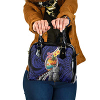 Hafa Adai Guam Seal Latte Stones Artwork Shoulder Handbag