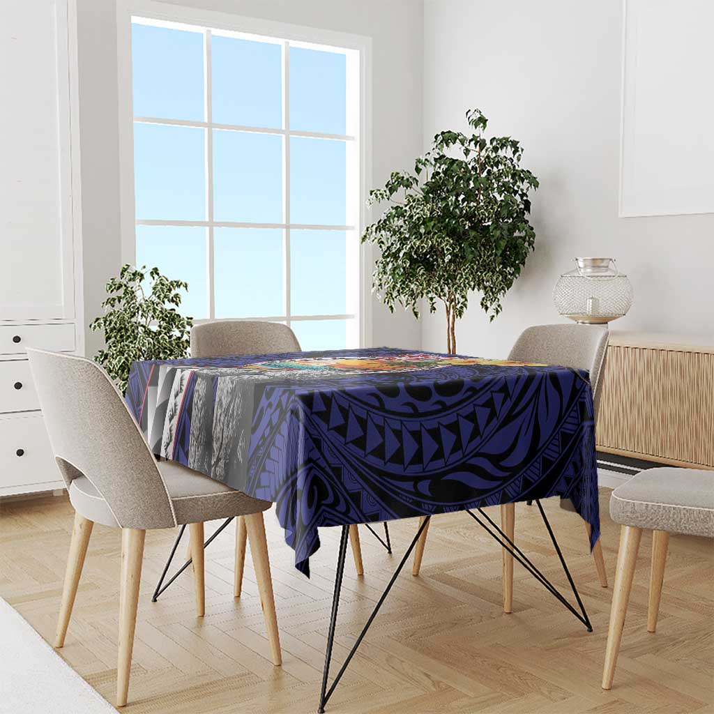 Hafa Adai Guam Seal Latte Stones Artwork Tablecloth