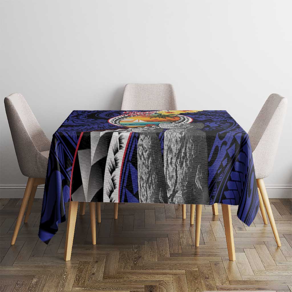 Hafa Adai Guam Seal Latte Stones Artwork Tablecloth