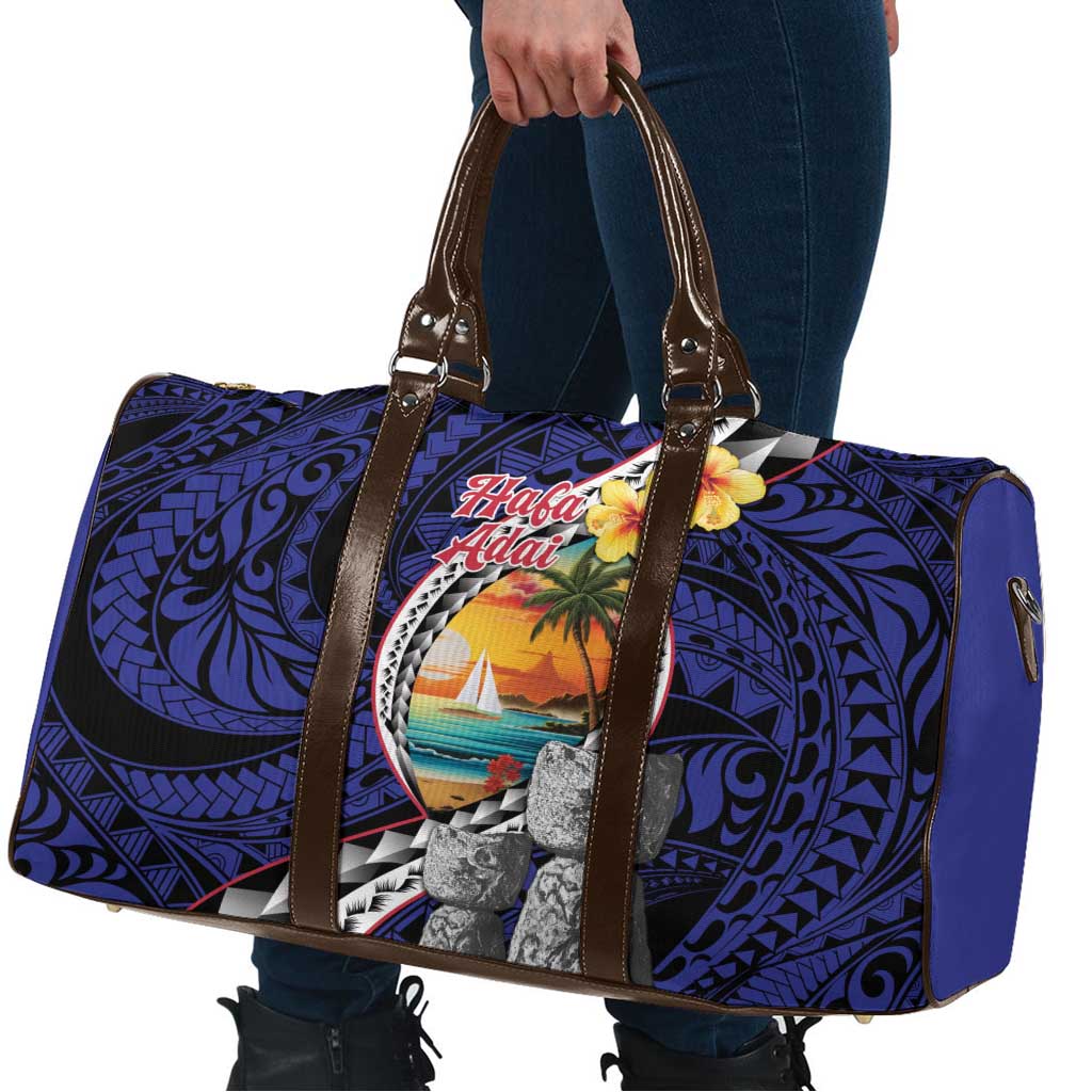 Hafa Adai Guam Seal Latte Stones Artwork Travel Bag LT9 - Polynesian Pride