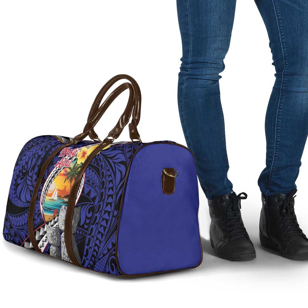 Hafa Adai Guam Seal Latte Stones Artwork Travel Bag LT9 - Polynesian Pride
