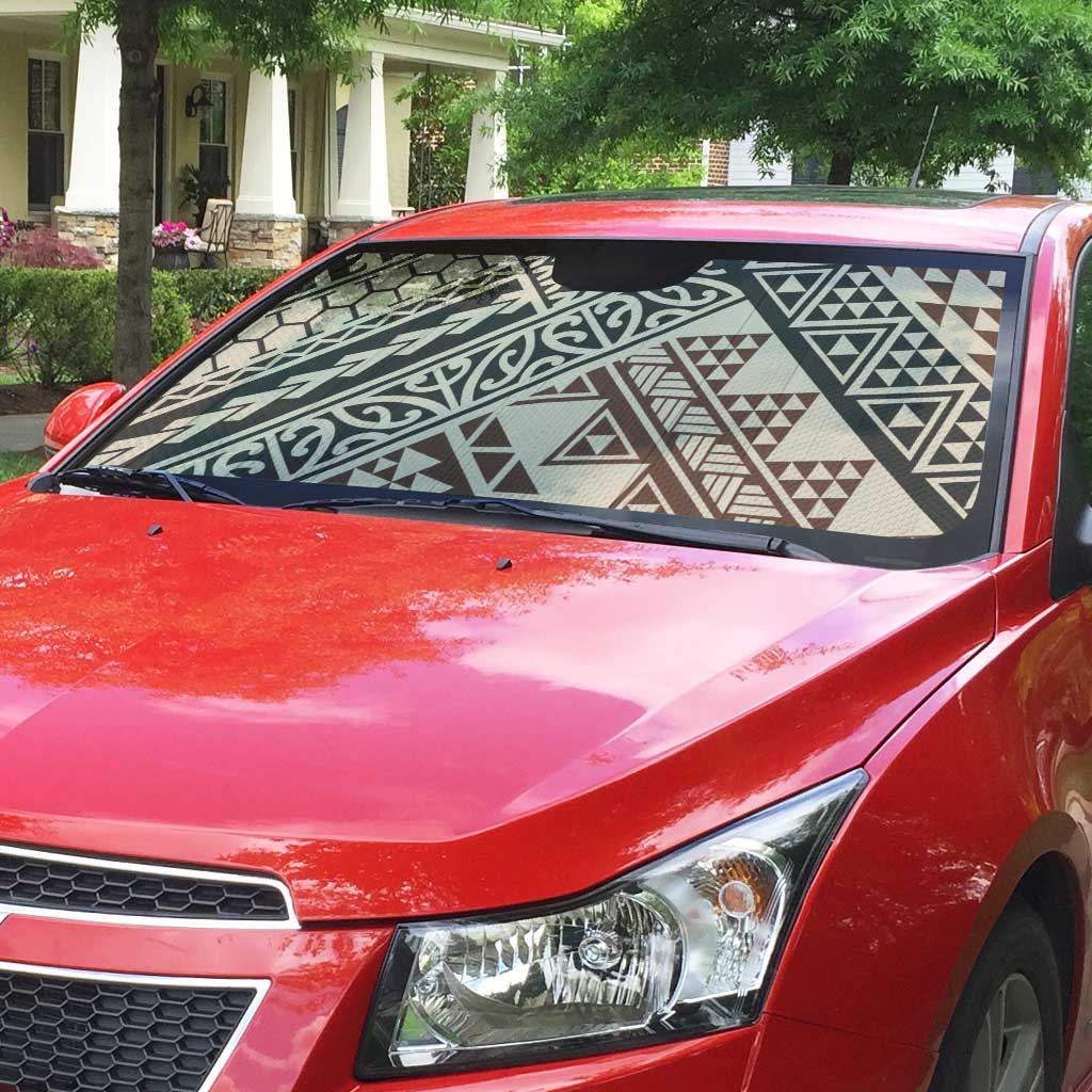 Niho Taniwha Kowhaiwhai Auto Sun Shade - Polynesian Pride