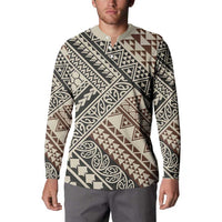 Niho Taniwha Kowhaiwhai Button Sweatshirt