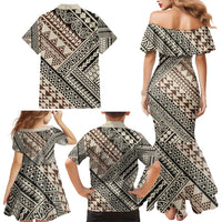 Niho Taniwha Kowhaiwhai Family Matching Mermaid Dress and Hawaiian Shirt LT9 - Polynesian Pride