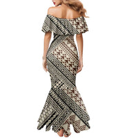 Niho Taniwha Kowhaiwhai Family Matching Mermaid Dress and Hawaiian Shirt LT9 - Polynesian Pride