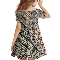 Niho Taniwha Kowhaiwhai Family Matching Summer Maxi Dress and Hawaiian Shirt LT9 - Polynesian Pride