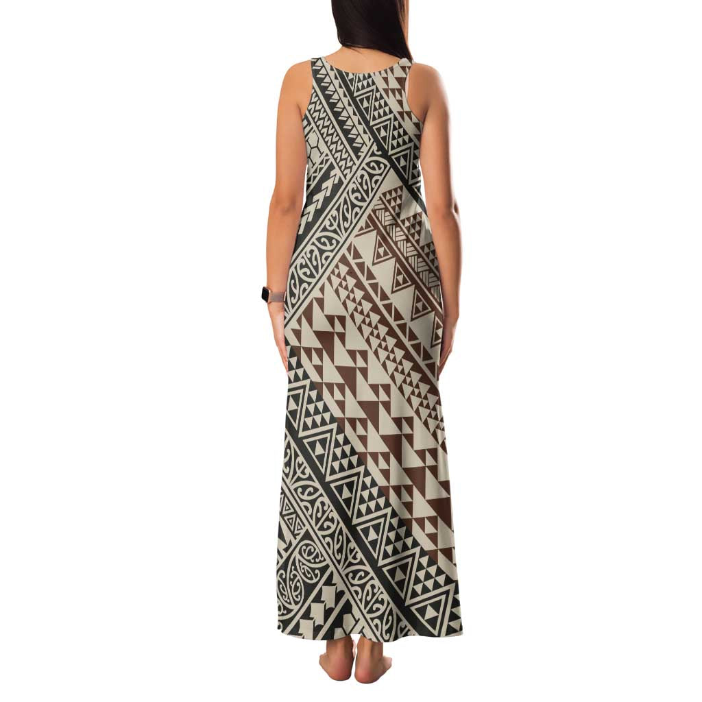 Niho Taniwha Kowhaiwhai Family Matching Tank Maxi Dress and Hawaiian Shirt LT9 - Polynesian Pride