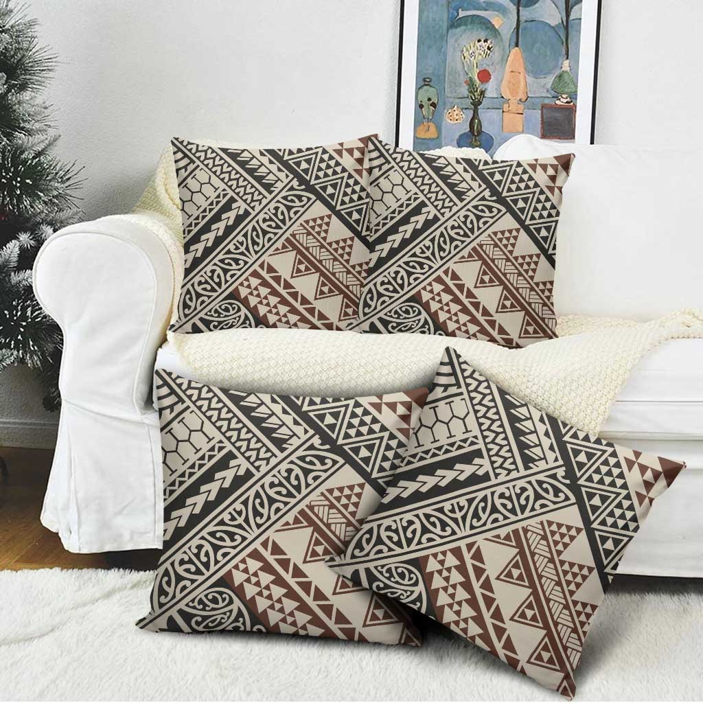 Niho Taniwha Kowhaiwhai Pillow Cover - Polynesian Pride