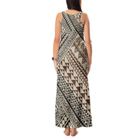 Niho Taniwha Kowhaiwhai Tank Maxi Dress LT9 - Polynesian Pride