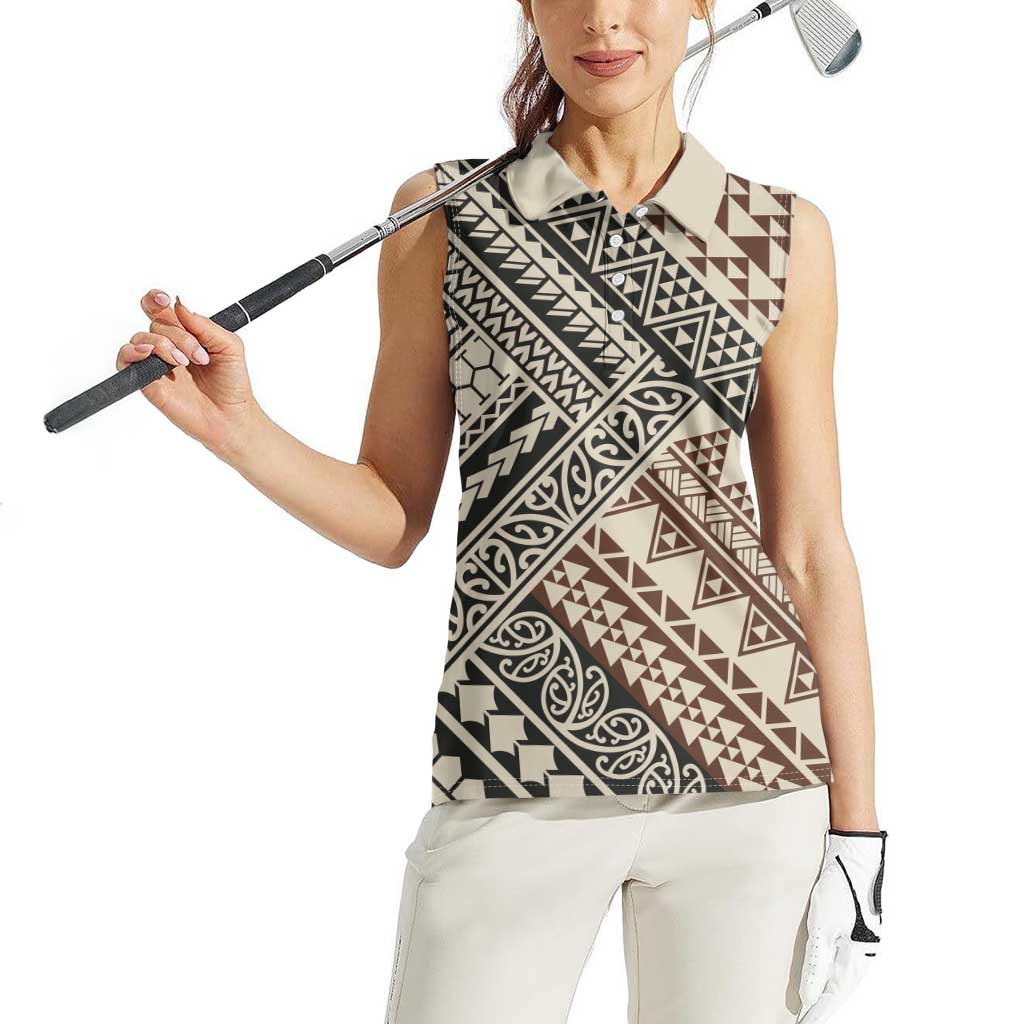 Niho Taniwha Kowhaiwhai Women Sleeveless Polo Shirt