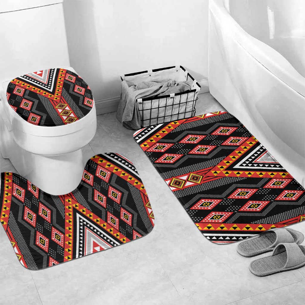 Niho Taniwha Taniko Motif Bathroom Set - Polynesian Pride