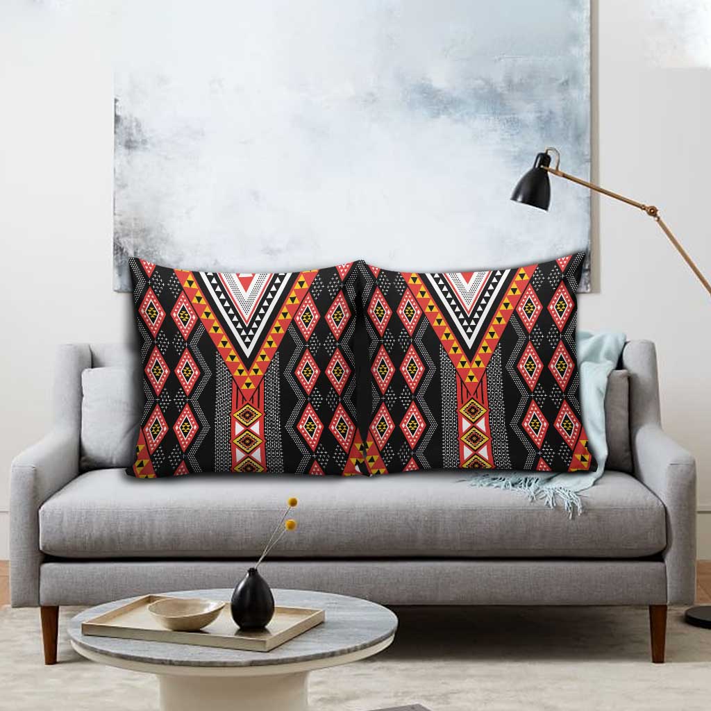 Niho Taniwha Taniko Motif Pillow Cover - Polynesian Pride
