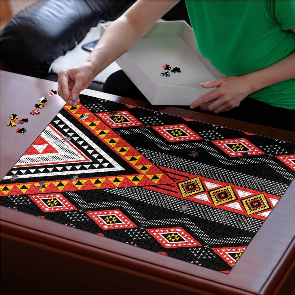 Niho Taniwha Taniko Motif Puzzle - Polynesian Pride