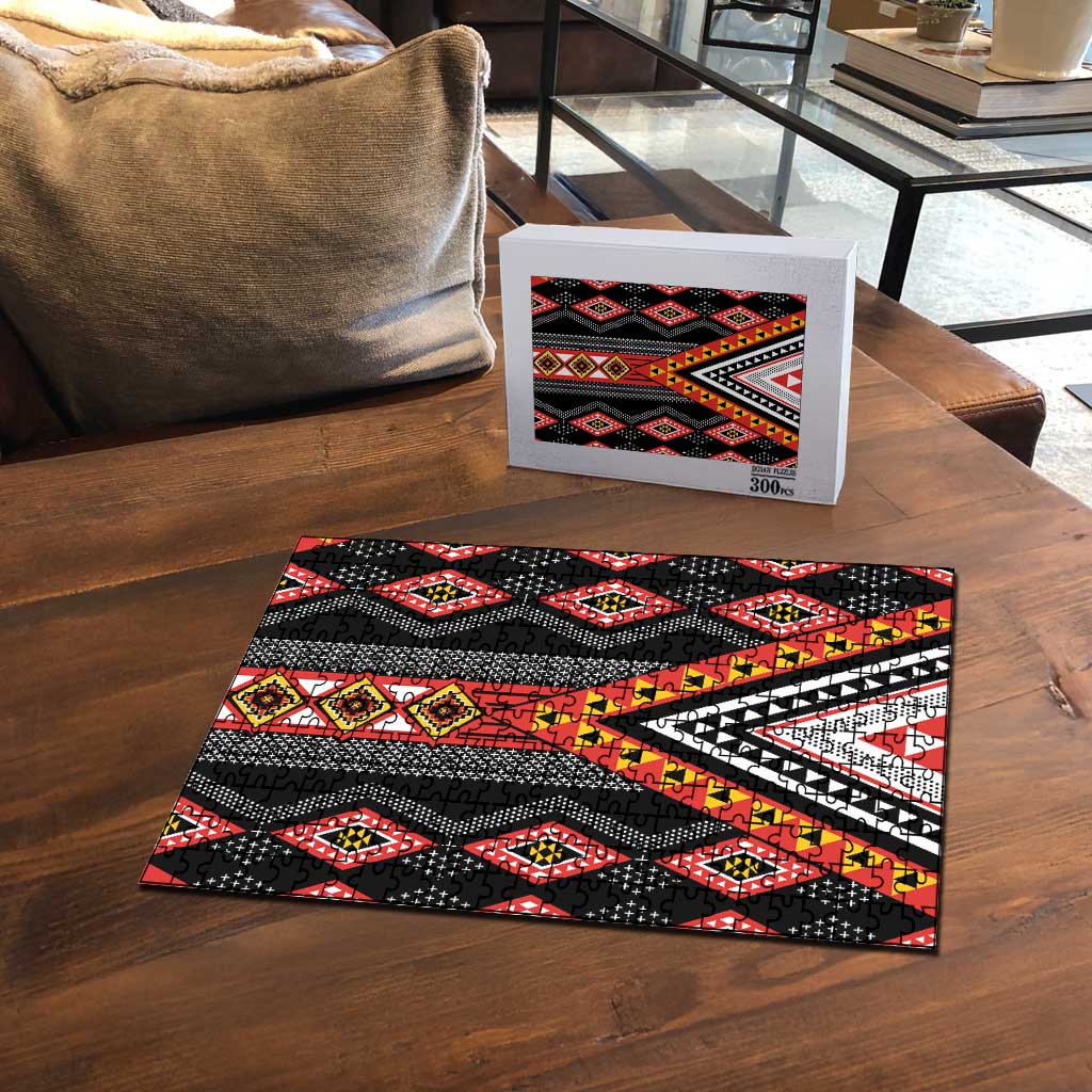 Niho Taniwha Taniko Motif Puzzle - Polynesian Pride