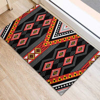 Niho Taniwha Taniko Motif Rubber Doormat