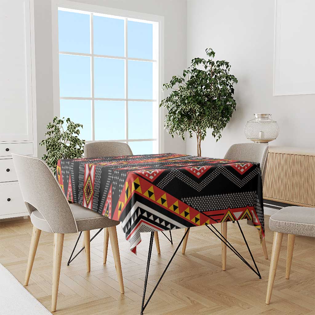 Niho Taniwha Taniko Motif Tablecloth